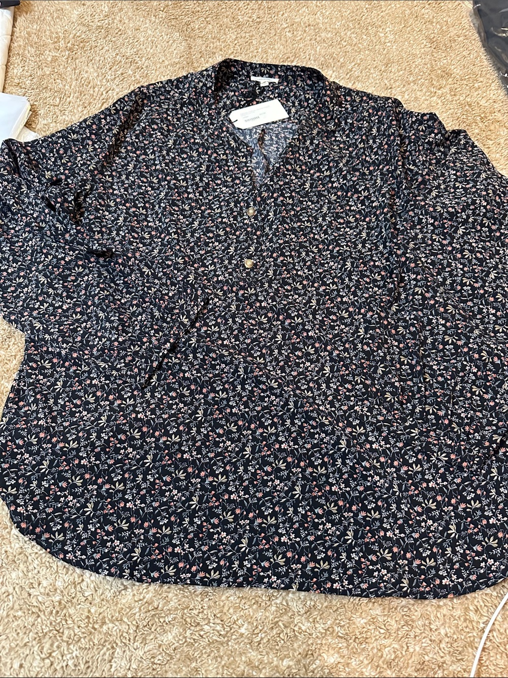NWT Cotton bleu Top